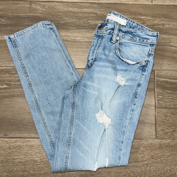 Garage Denim Girlfriend Distressed Jeans - Picture 1 of 3